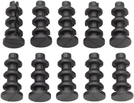 Jagwire Frame Plug Refill Bag - Closed Type for 6.0-6.3mm Round Frame Port, Bag/10 Plugs