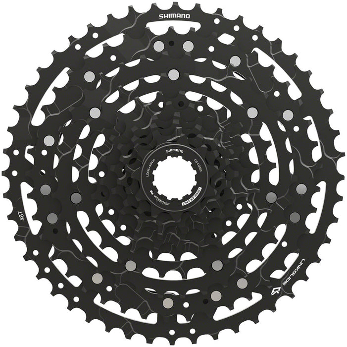 Shimano CUES  CS-LG300-10 Cassette - 10-Speed, 11-48t, LINKGLIDE, Black