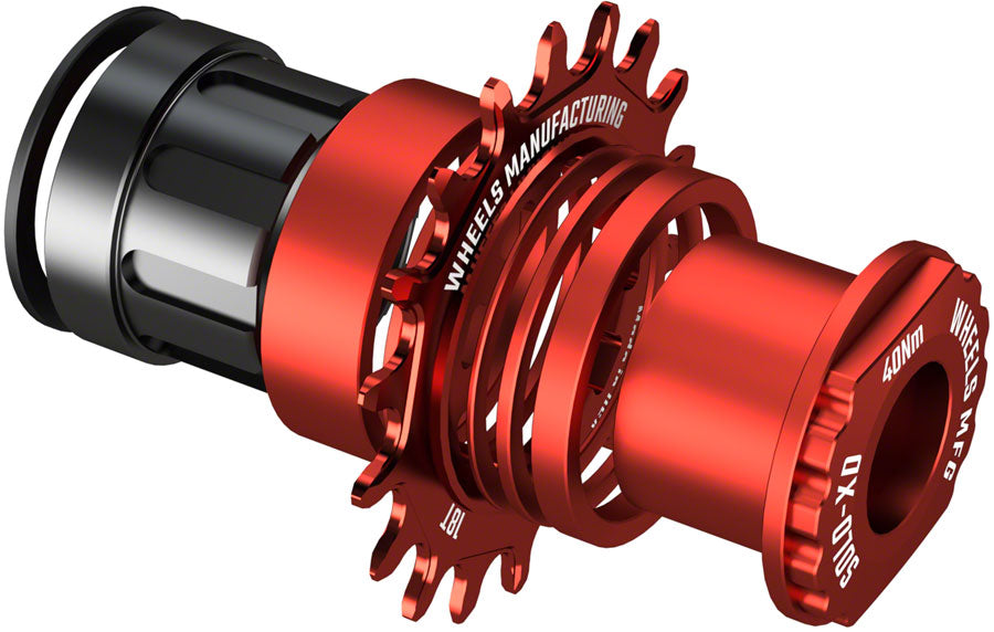 Wheels Mfg SOLO-XD Singlespeed Conversion Kit, Red
