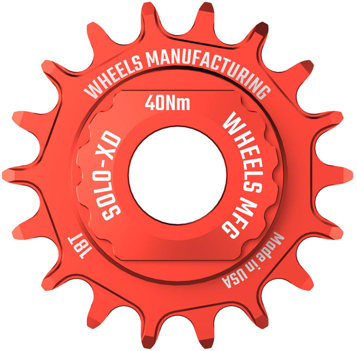 Wheels Mfg SOLO-XD Singlespeed Conversion Kit, Red