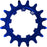 Wheels Manufacturing SOLO-SPEED Cog - 16t, Fits SOLO-SPLINE and SOLO-XD kits, Blue