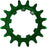 Wheels Manufacturing SOLO-SPEED Cog - 16t, Fits SOLO-SPLINE and SOLO-XD kits, Green