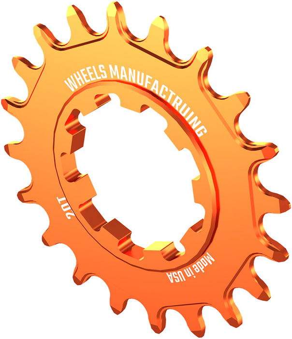Wheels Mfg SOLO-XD Singlespeed Cog, 20t, Orange