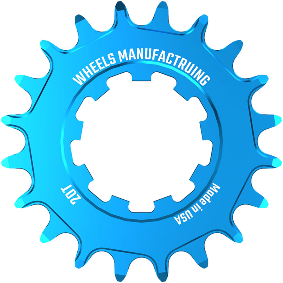 Wheels Manufacturing SOLO-SPEED Cog - 20t, Fits SOLO-SPLINE and SOLO-XD kits, Teal
