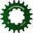 Wheels Manufacturing SOLO-SPEED Cog - 20t, Fits SOLO-SPLINE and SOLO-XD kits, Green