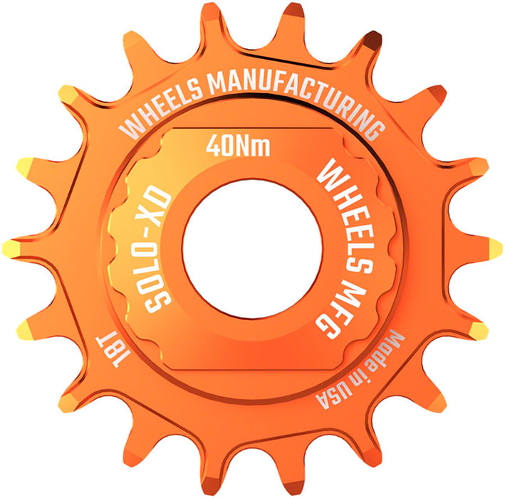 Wheels Mfg SOLO-XD Singlespeed Conversion Kit, Orange