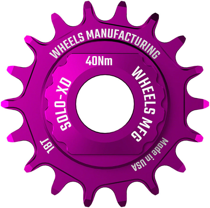 Wheels Mfg SOLO-XD Singlespeed Conversion Kit, Purple