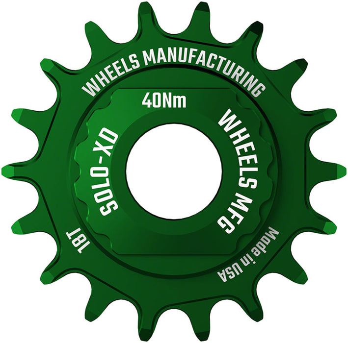 Wheels Mfg SOLO-XD Singlespeed Conversion Kit, Green