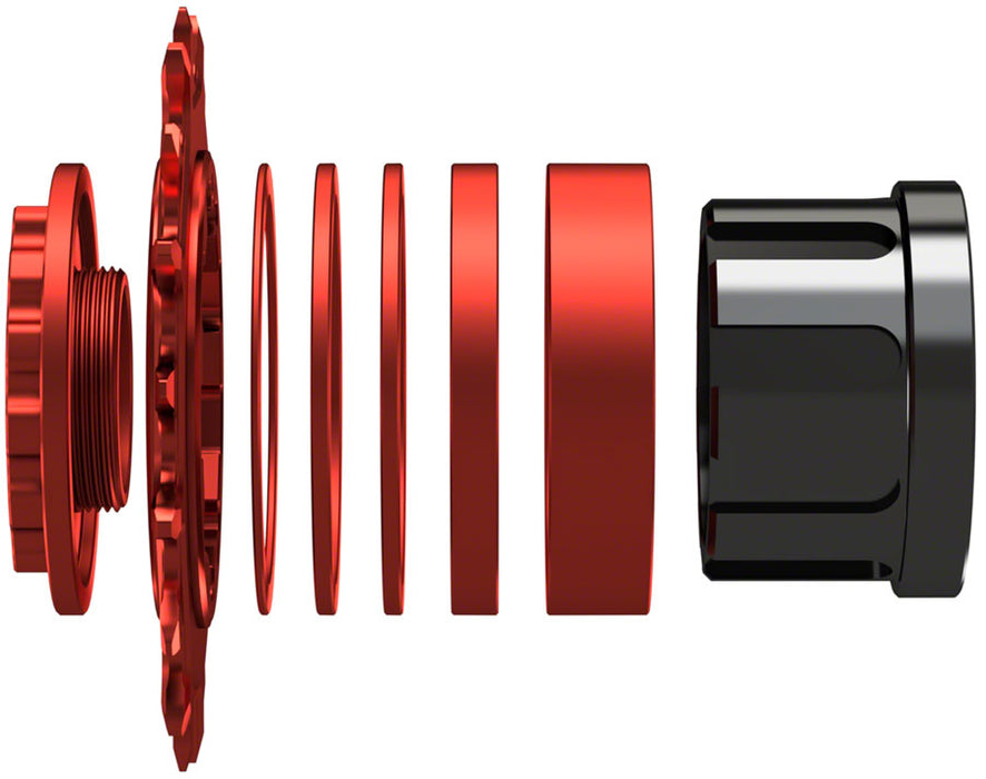 Wheels Mfg SOLO-SPLINE Singlespeed Conversion Kit, Red