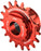 Wheels Mfg SOLO-SPLINE Singlespeed Conversion Kit, Red