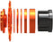 Wheels Mfg SOLO-SPLINE Singlespeed Conversion Kit, Orange