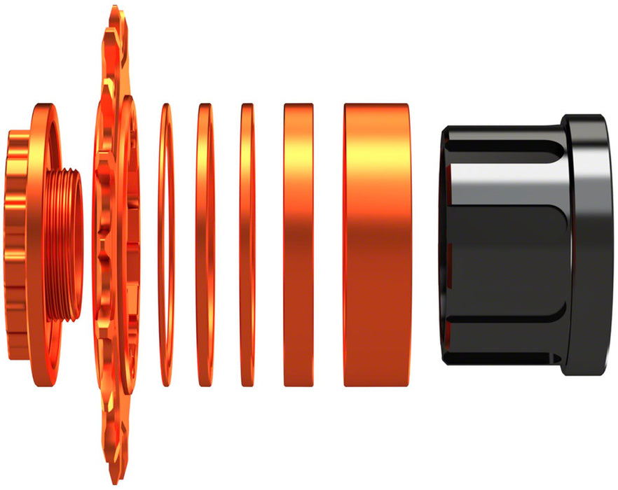 Wheels Mfg SOLO-SPLINE Singlespeed Conversion Kit, Orange
