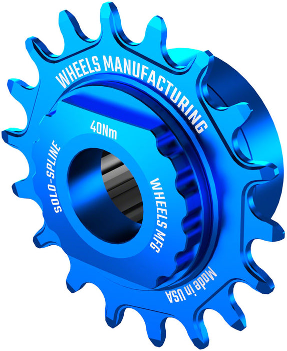 Wheels Mfg SOLO-SPLINE Singlespeed Conversion Kit, Blue
