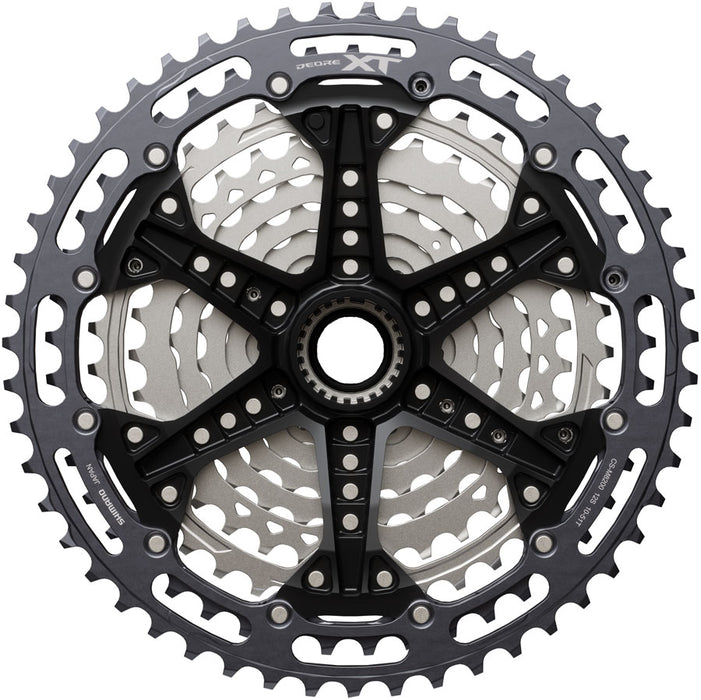 Shimano Deore XT CS-M8200-12 Cassette - 12-Speed, 10-51t, Hyperglide+, Micro Spline, Gray/Silver