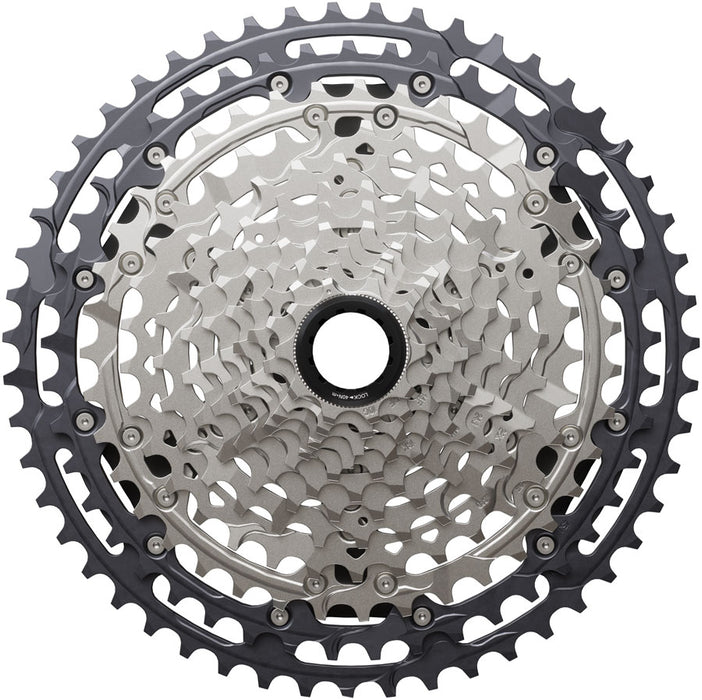 Shimano Deore XT CS-M8200-12 Cassette - 12-Speed, 10-51t, Hyperglide+, Micro Spline, Gray/Silver