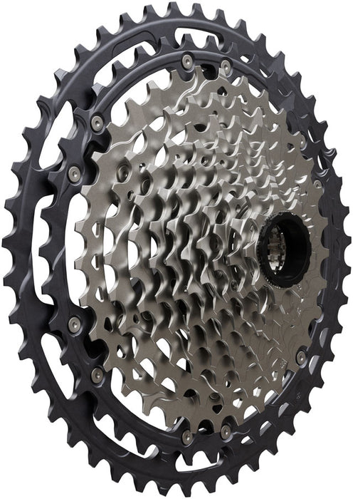 Shimano Deore XT CS-M8200-12 Cassette - 12-Speed, 9-45t, Hyperglide+, Micro Spline, Gray/Silver