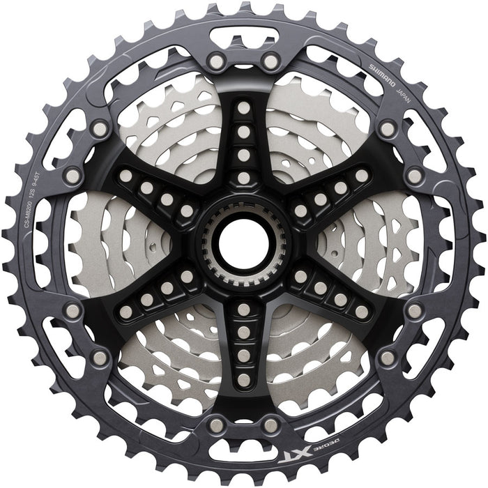 Shimano Deore XT CS-M8200-12 Cassette - 12-Speed, 9-45t, Hyperglide+, Micro Spline, Gray/Silver