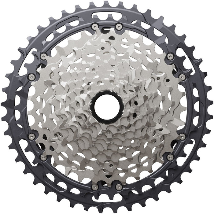 Shimano Deore XT CS-M8200-12 Cassette - 12-Speed, 9-45t, Hyperglide+, Micro Spline, Gray/Silver