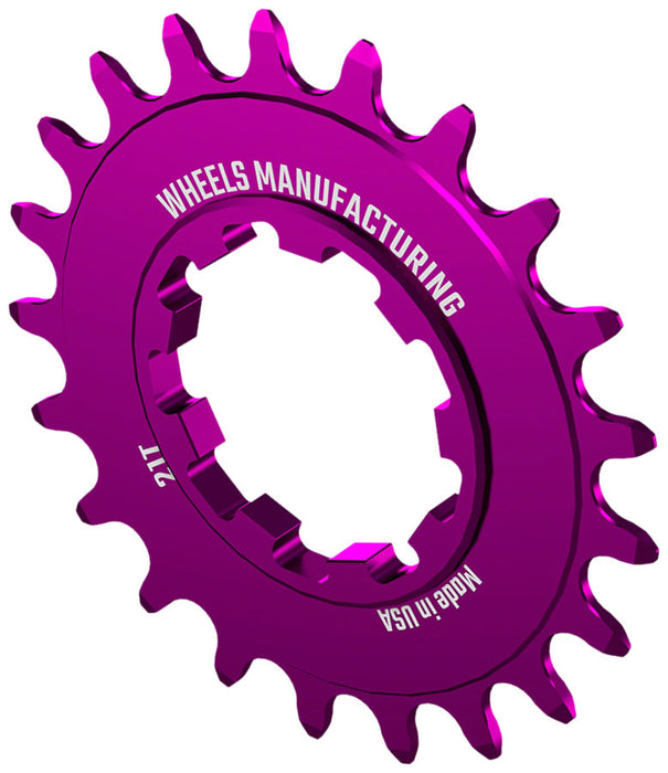 Wheels Mfg SOLO Singlespeed Cog, 21t, Purple