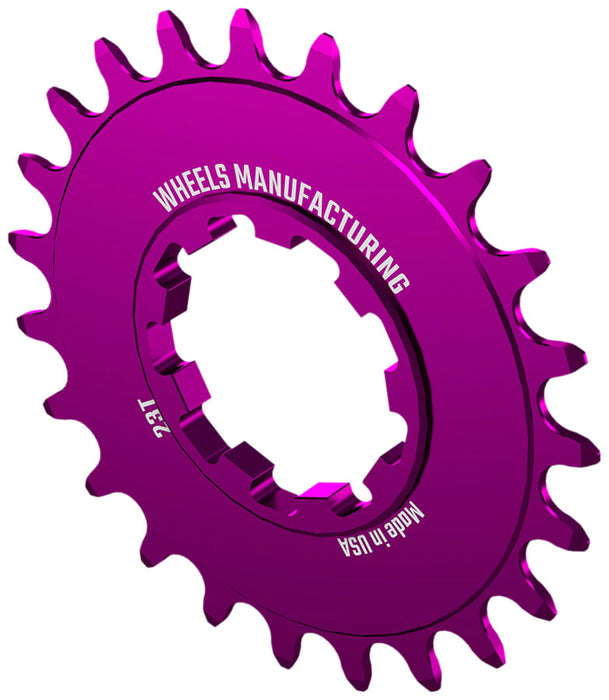 Wheels Manufacturing SOLO-SPEED Cog - 23t, Fits SOLO-SPLINE and SOLO-XD kits, Purple