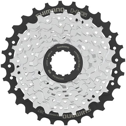 Shimano CS-HG400-7 Cassette - 7-Speed, 11-28t, Silver