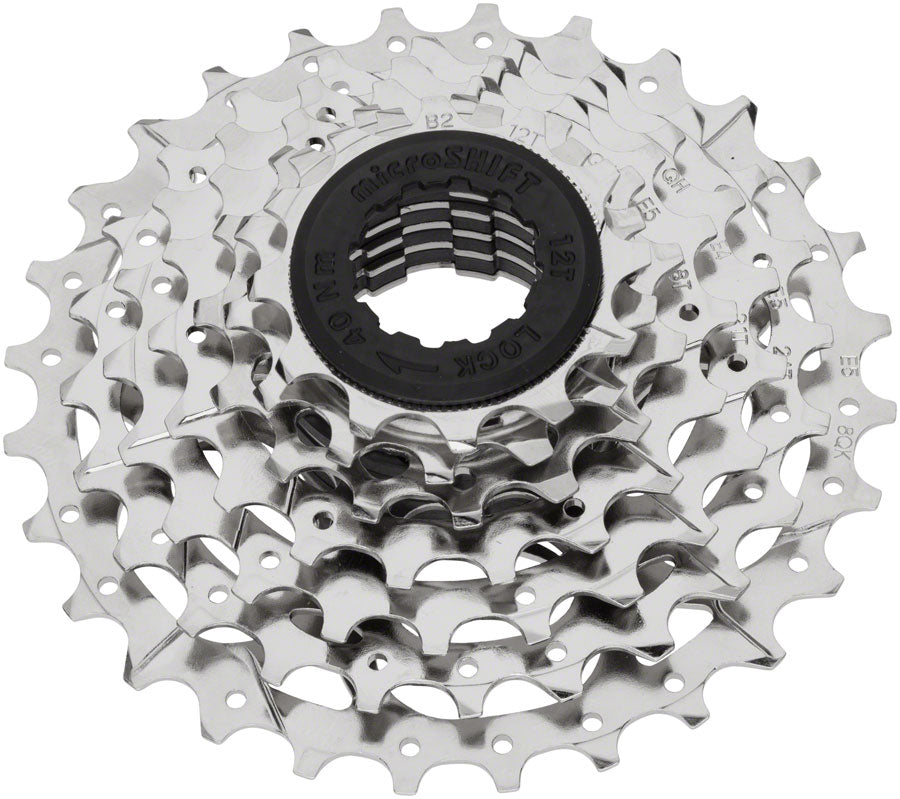 microSHIFT H07 Cassette - 7 Speed, 12-32t, Silver, Nickel Plated
