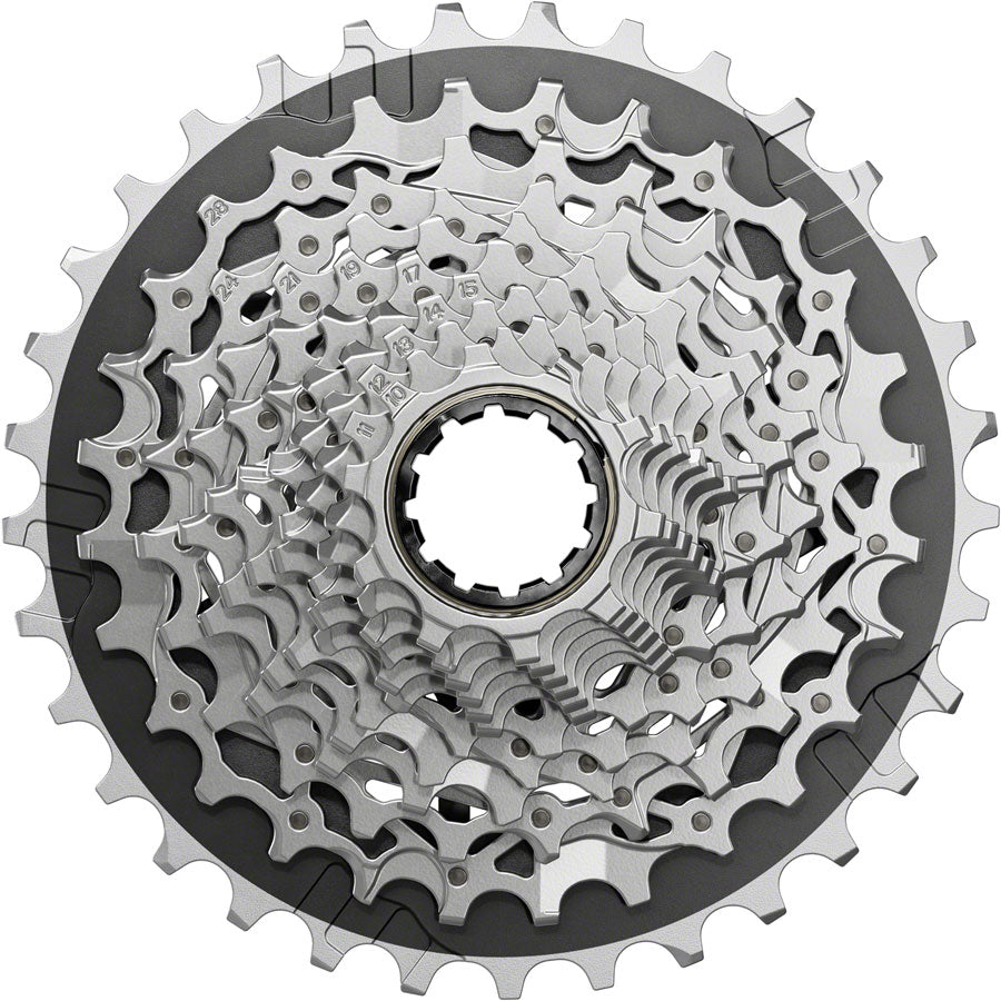 SRAM Force XG-1270 Cassette - 12-Speed, 10-33t, Silver, For XDR Driver Body, E1