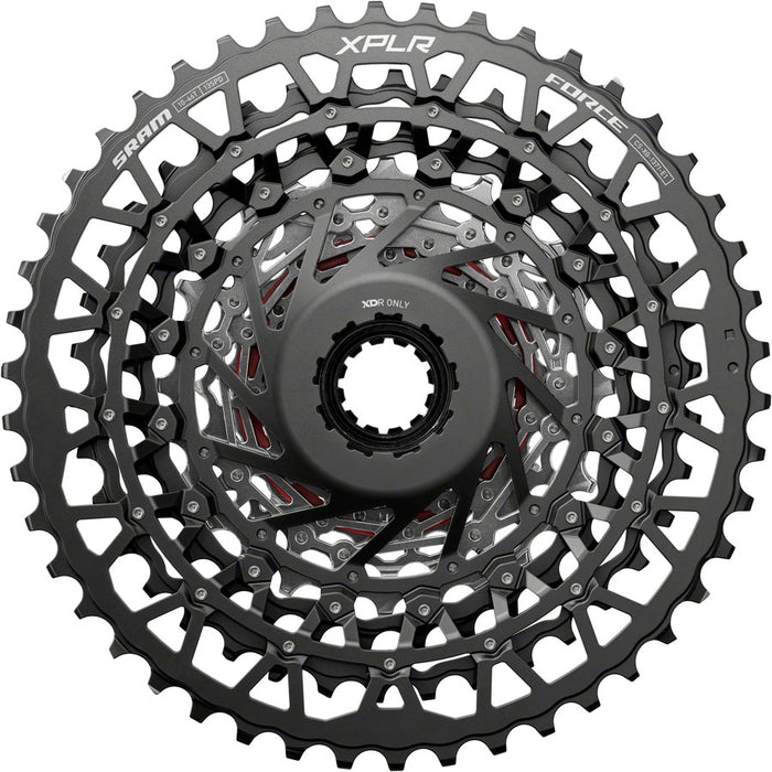 SRAM Force XPLR XG-1371 Cassette - 13-Speed, 10-46t, For XDR Driver, Silver, E1