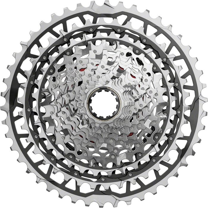 SRAM Force XPLR XG-1371 Cassette - 13-Speed, 10-46t, For XDR Driver, Silver, E1