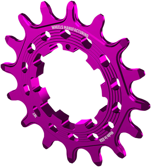 Wheels Mfg SOLO-HG Singlespeed Cog, 16t, Purple
