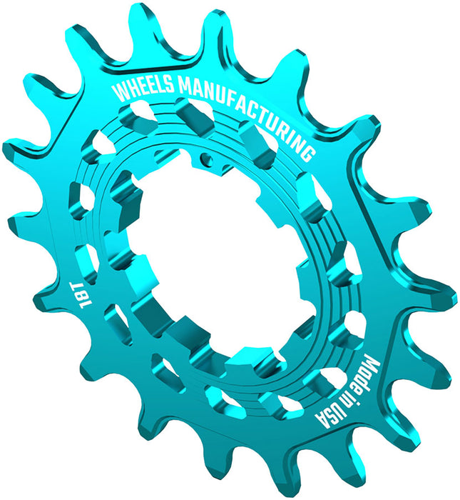 Wheels Manufacturing SOLO HG Cog - 18t, Fits SOLO-HG Kits, Teal