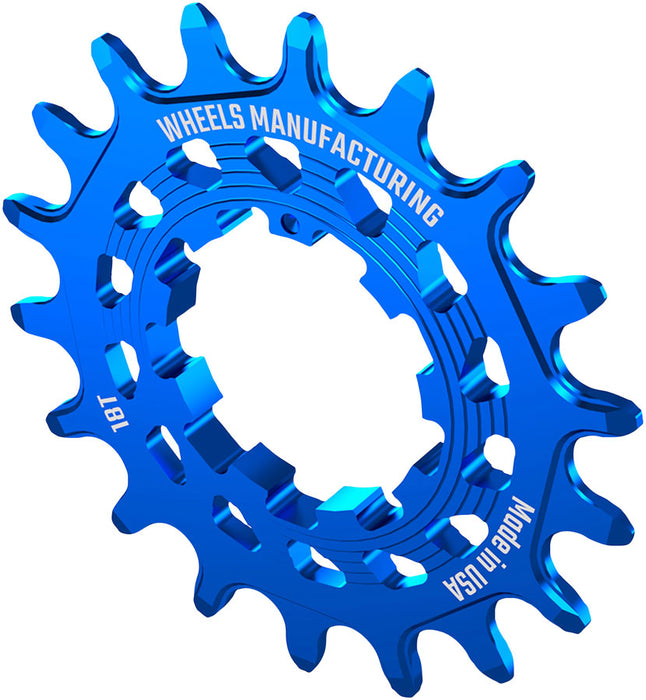 Wheels Manufacturing SOLO HG Cog - 18t, Fits SOLO-HG Kits, Blue
