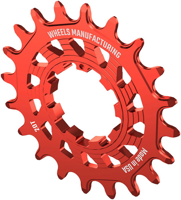 Wheels Mfg SOLO-HG Singlespeed Cog, 20t, Red