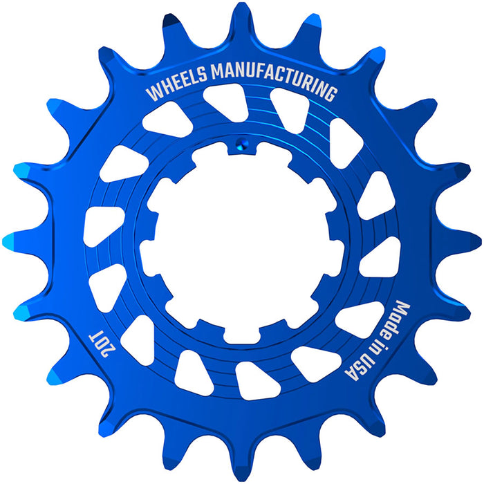 Wheels Manufacturing SOLO HG Cog - 20t, Fits SOLO-HG Kits, Blue