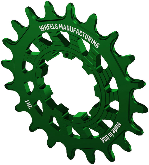 Wheels Manufacturing SOLO HG Cog - 20t, Fits SOLO-HG Kits, Green