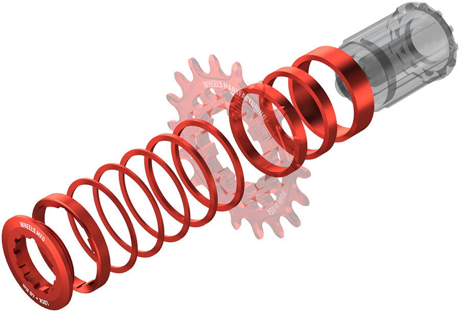 Wheels Mfg SOLO-HG Singlespeed Conversion Kit, Red