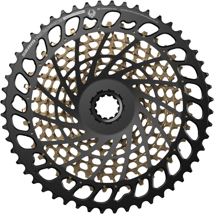 SRAM XG-1299  Eagle 12sp Cassette, 10-52t, Gold/Black