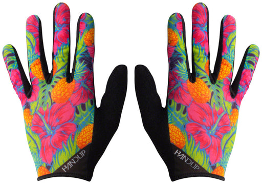 Handup Vented Gloves - Pineapples Carribbean, Full Finger, X-Large