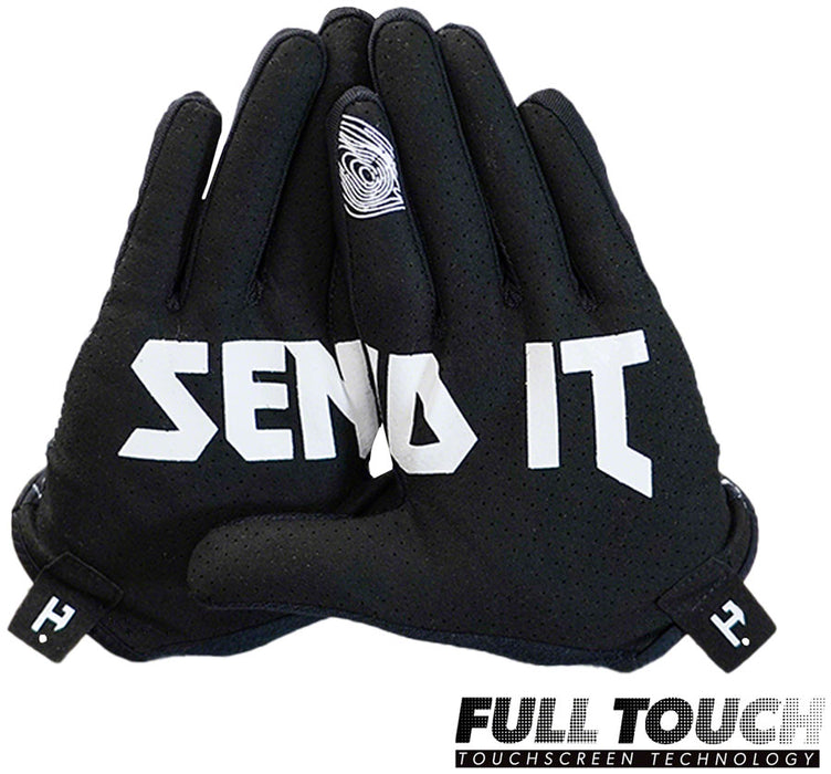 Handup Vented Gloves - Topo Map Black, Small