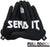 Handup Vented Gloves - Topo Map Black, Large