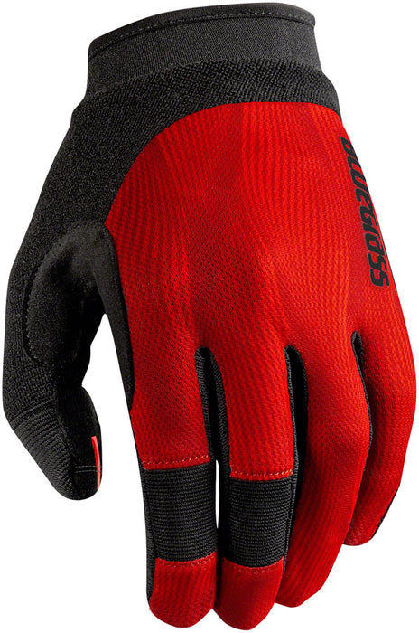 Bluegrass React Gloves - Red, Full Finger, Medium