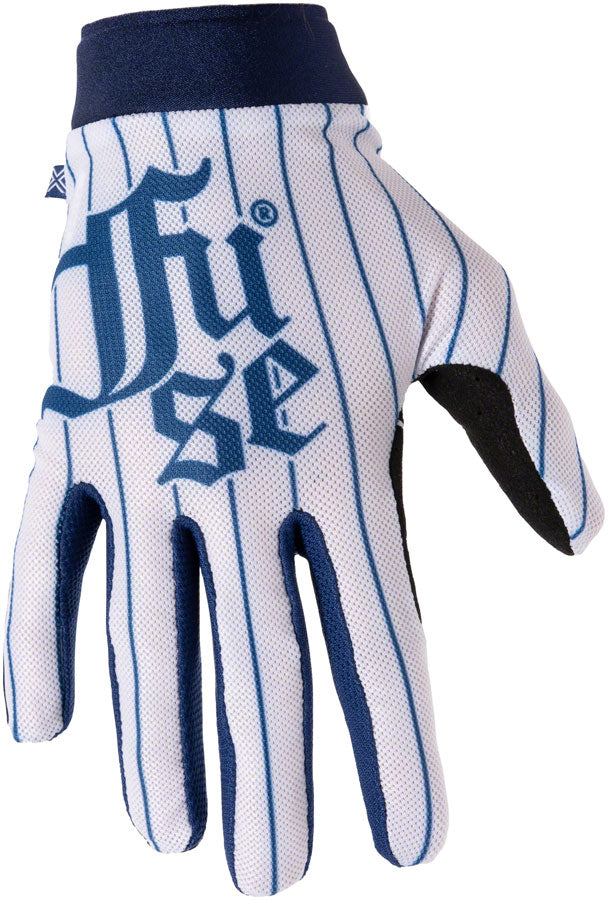 FUSE Omega Gloves - Ballpark, Full Finger, White/Blue, Small