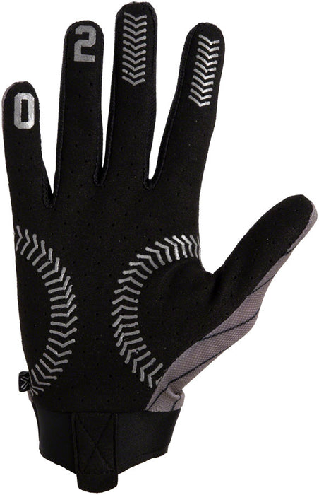 FUSE Omega Gloves - Ballpark, Full Finger, Silver/Black, Medium