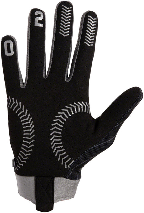 FUSE Omega Gloves - Ballpark, Full Finger, Black/Silver, Small