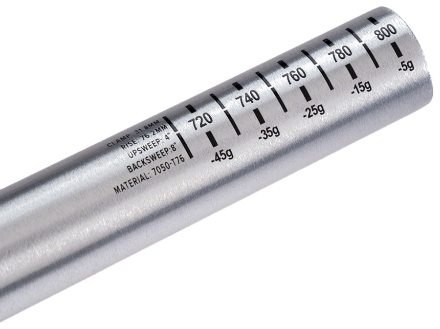 ProTaper 810 V2 Alloy Riser Bar (31.8) 76mm/810mm,Silver/Black