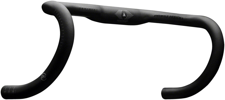 Profile Design DRV/AEROa Drop Handlebar - 42cm, 136mm Drop, 75mm Reach, 31.8mm, Black
