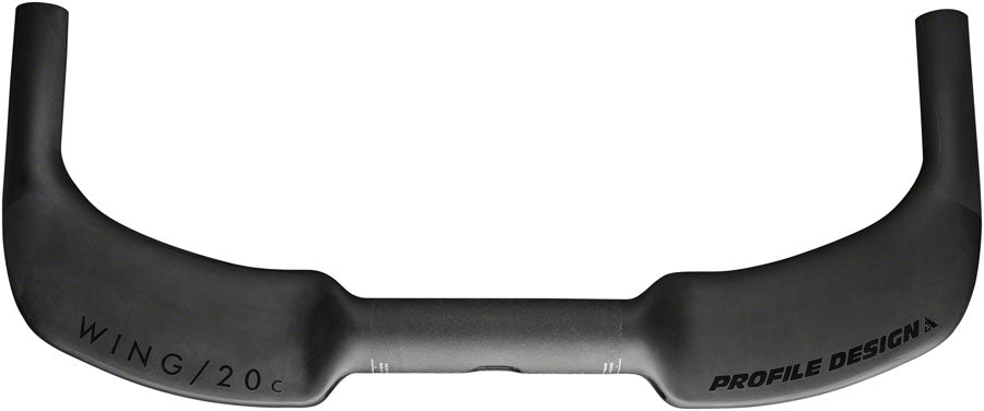 Profile Design WING/20c Base Bar - 31.8 Clamp, 42cm, Carbon, Black