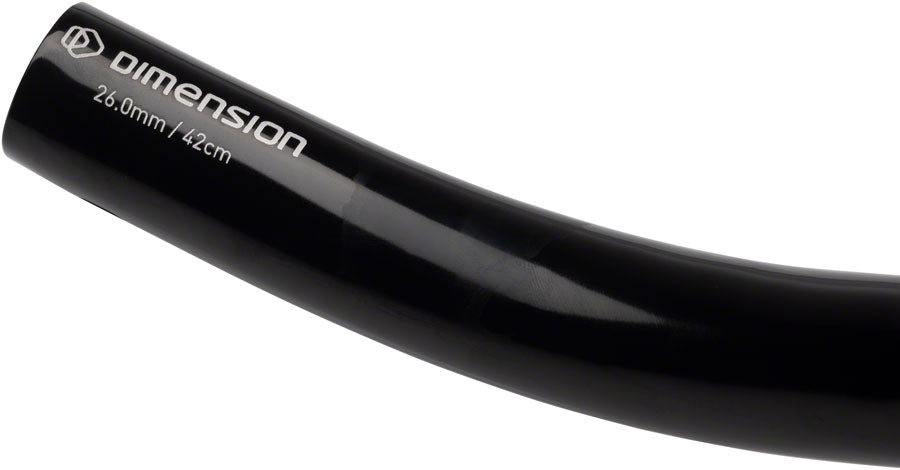 MSW Short Drop Handlebar - Aluminum, 26mm, 42cm, Black