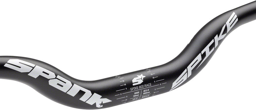 Spank Spike Race Bars 800mm Wide, 50mm Rise, 31.8mm Clamp Matte Black