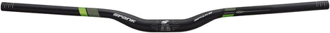Spank Spike 800 Vibrocore Riser Handlebar: 31.8, 800mm, 30mm Rise Black/Green